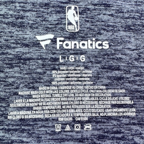 Fanatics Washington Wizards 1/4 Zip Pullover Shirt Heathered Gray Mens Large - Picture 5 of 9